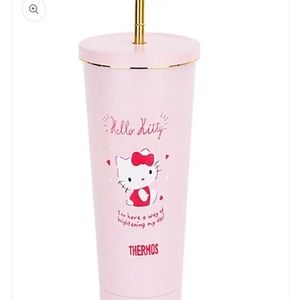 Pink hello kitty tumbler thermo